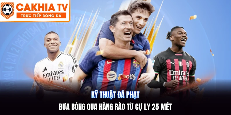 Kỹ Thuật Đá Phạt | Đưa Bóng Qua Hàng Rào Từ Cự Ly 25 Mét